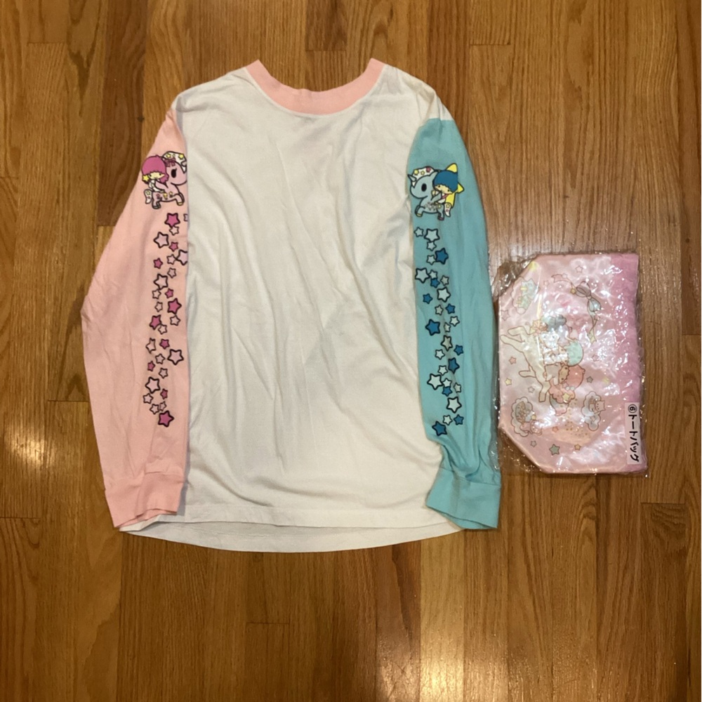 Kiki and Lala tokidoki Collab long sleeve with Japanese lottery matching bag⭐️